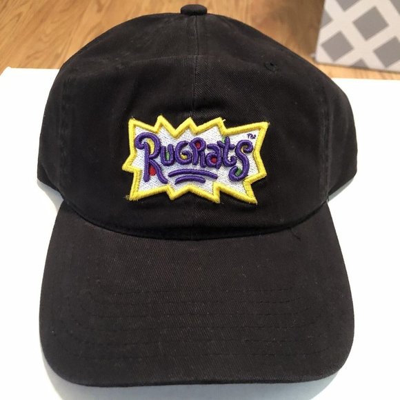 Nickelodeon Other - Rugrats Black Adjustable Strap Dad Hat Nickelodeon OSFM Concept One NWT